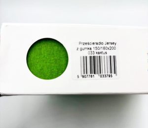 160×200 Palags ar gumiju by Adorn Home (gaiši zaļš)/ 100% kokvilna - Image 4