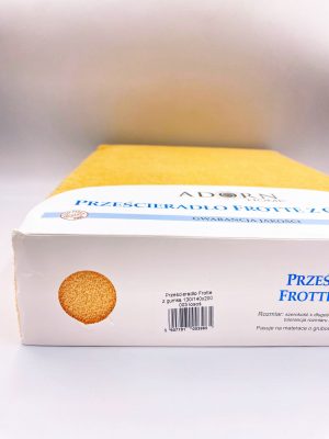 140×200 Palags ar gumiju Frotte by Adorn Home (oranžs) - Image 2