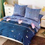160×200 Gultas veļas komplekts LUNA HOME ar palagu/ 100% Kokvilna satīns