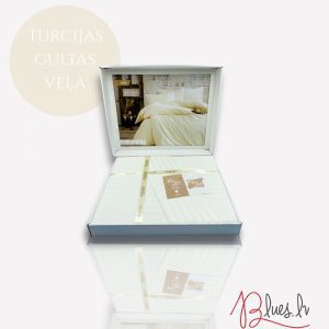 160×220 Turcijas gultas veļas komplekts by MUBUBA EXCLUSIVE COLLECTION De Lux Satin (Krem)