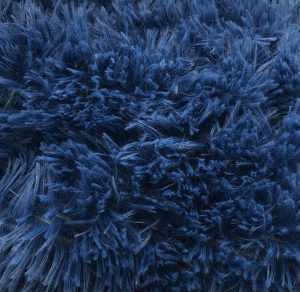 160×200  Pūkains gultas pārklājs/pleds (zils) - Image 2