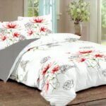 200x220 Gultas veļas komplekts by MILANO ar palagu/ 100% KOKVILNA SATĪNS