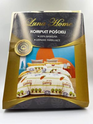 200×220 Gultas veļas komplekts Luna Home Natural/ 100% KOKVILNA