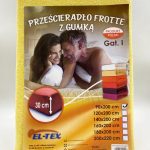 90×200 Frotte palags ar gumiju by El-Tex (gaiši dzeltens)