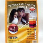 140×200 Frotte palags ar gumiju by El-Tex (oranžs)