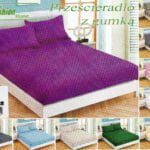 180×200 Palags ar gumiju by Fashion Home/ 100% KOKVILNA SATĪNS (violets)
