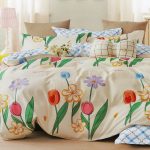 200x220 Gultas veļas komplekts by MILANO ar palagu/ 100% KOKVILNA SATĪNS