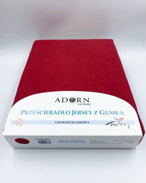 200×220 Palags ar gumiju by Adorn Home Turcija (bordo) 100% kokvilna - Image 2