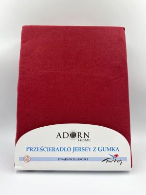 200×220 Palags ar gumiju by Adorn Home Turcija (bordo) 100% kokvilna