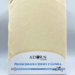 180×200 Palags ar gumiju by Adorn Home Turcija (krēms) 100% kokvilna