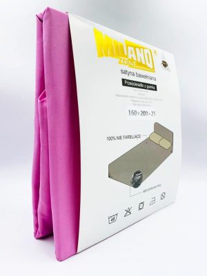 160×200 Palags ar gumiju by Milano Zone (rozā)