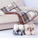 Aitas vilnas mājas čības (puszabāki) ar ādas zoli Merino Home WoolBoots