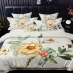 200x220 Gultas veļas komplekts by MILANO ar palagu/ 100% KOKVILNA SATĪNS