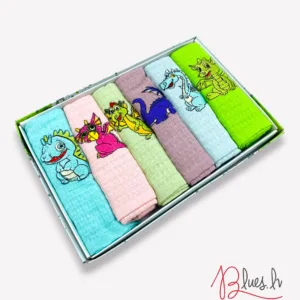 Virtuves dvielīšu dāvanu komplekts Funny Dragon NILTEKS WAFEL Kithen Towels - Image 3