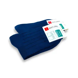 ikdienas kokvilnas vīriešu zeķes GENTLEMAN (zilas) - Image 2