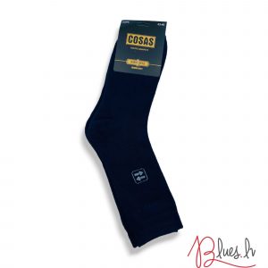 COSAS Siltas ikdienas kokvilnas vidēja biezuma vīriešu zeķes (melnas) - Image 2