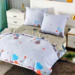 160×200 Gultas veļas komplekts LUNA HOME ar palagu/ 100% Kokvilna satīns