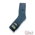 COSAS Siltas ikdienas kokvilnas vidēja biezuma vīriešu zeķes (pelēkas)