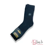 COSAS Siltas ikdienas kokvilnas vidēja biezuma vīriešu zeķes (tumši pelēkas)