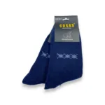 COSAS Ikdienas siltas vīriešu zeķes no angoras un aitas vilnas (zilas)