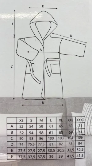 Mājas halāts Deco King Brown XXXL - Image 4