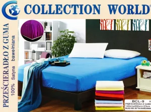 Lux klases palags ar gumiju by Collection World/ 100% Kokvilna (maigi rozs) - Image 4
