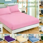 90×200 Palags ar gumiju by Fashion Home Textiles / 100% kokvilna satīns (rozs)