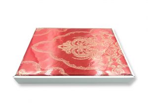 160×200 LUKS Klases Zīda gultas veļas komplekts ar palagu (bordo) - Image 4