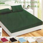 200×220 Palags ar gumiju by Fashion Home Green /100% KOKVILNA SATĪNS