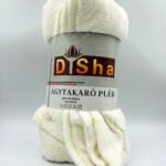 Plīša pleds 150x200 cm (balts)