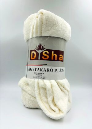 Plīša pleds 150x200 cm (balts)