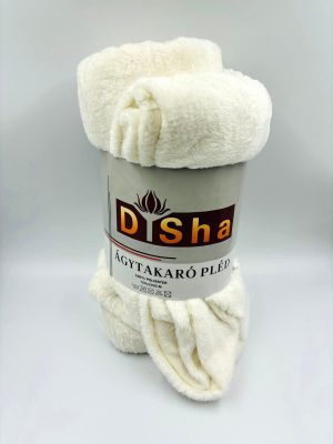 Plīša pleds 150x200 cm (balts) - Image 2