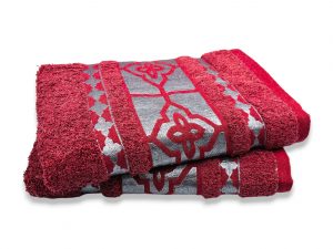 Liela izmēra Vannas dvielis Langhuayu ar rakstu/ Turcija 100% kokvilna