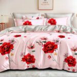 Spilvendrāna 70×80 ar ziediem / 100% kokvilna satīns