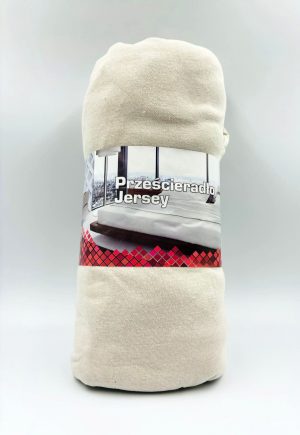 200×220 Trikotāžas palags ar gumiju Jersey 100% kokvilnas (Gaiši pelēcīgi bēšs) - Image 2