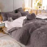 160×200 Pūkains plīša mīkstais ziemas LUX gultas veļas komplekts (palags ar gumiju) by Paris Home Textil