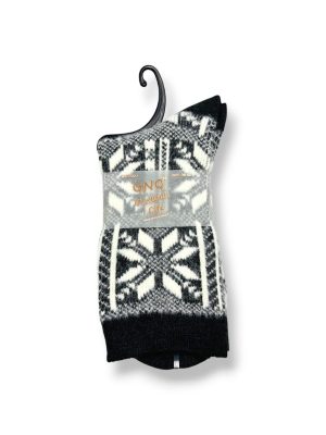 ALPACA vilnas sieviešu Thermo zeķes vidēja biezuma (melnas) - Image 2