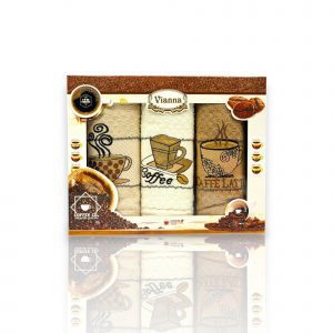 Virtuves dvielīšu dāvanu komplekts I love Coffe VIANNA HOME COLLECTION by Turkey