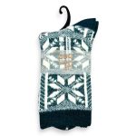 ALPACA vilnas sieviešu Thermo zeķes vidēja biezuma (zaļas)