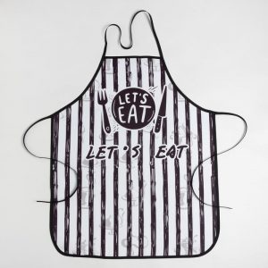 Virtuves komplekts karstumizturīgs cimds, paliktnis, priekšauts - Image 2