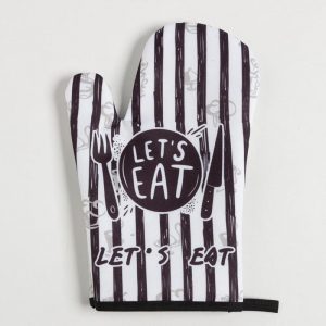 Virtuves komplekts karstumizturīgs cimds, paliktnis, priekšauts - Image 3