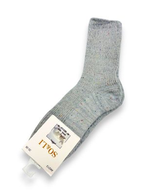 Ūdeles vilnas/norkas zeķes (gaiši pelēkas) - Image 2