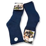 Kokvilnas Ikdienas siltas vīriešu zeķes bez gumijas (tumši zilas)