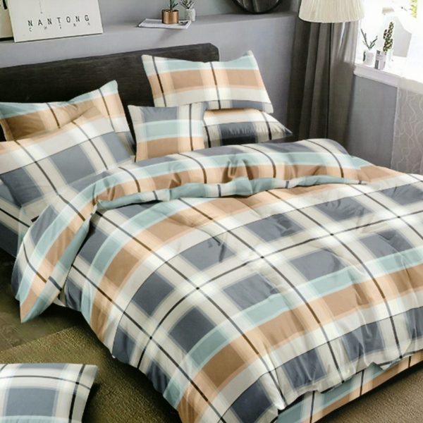 200x220 Gultas veļas komplekts by Milano ar palagu/ 100% kokvilna satīns