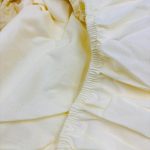 160×200 Palags ar gumiju / 100% kokvilna / krēms