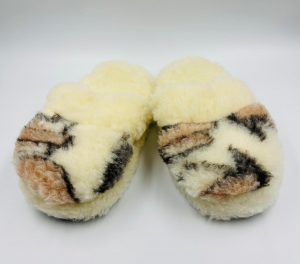 Mīkstas mājas čības no Merino aitas vilnas