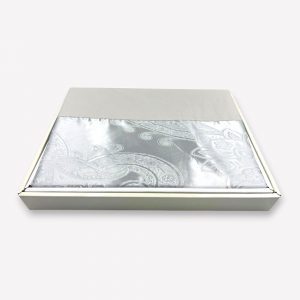 160×200 LUKS Klases Zīda gultas veļas komplekts ar palagu (gaiši pelēks) - Image 3