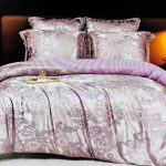 160×200 LUKS Klases Zīda gultas veļas komplekts ar palagu (gaiši violets)