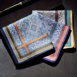 Eleganti vīriešu kabatlakatiņi 43×43 cm (iep.) 3 gb. - Image 2