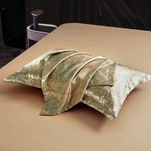 Eiropas satīna spilvendrānas ar žakardu – premium kvalitāte, mīkstas 50×70